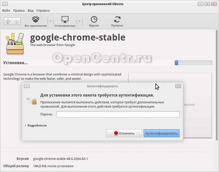 Instalarea browserului Chrome Chrome în xubuntu lts