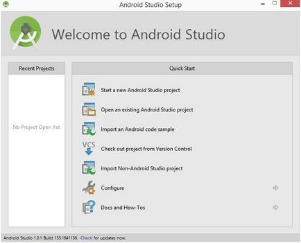 Instalarea și configurarea studioului Android