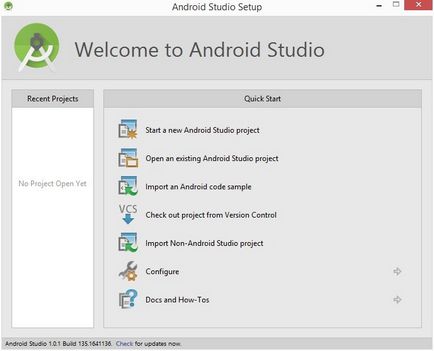 Установка і настройка android studio