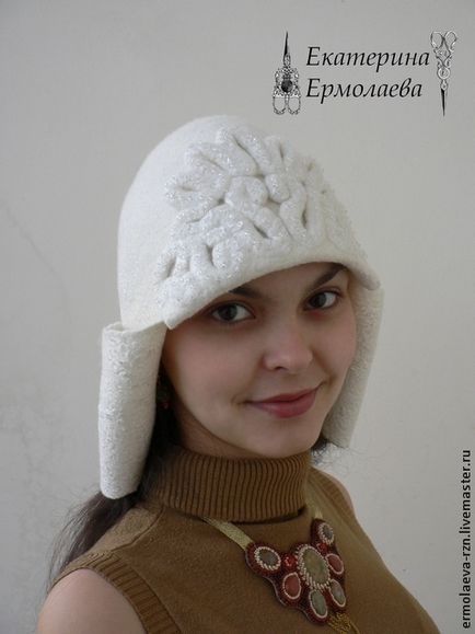 Валяємо стильну шапку-вушанку сніжна королева - ярмарок майстрів - ручна робота, handmade