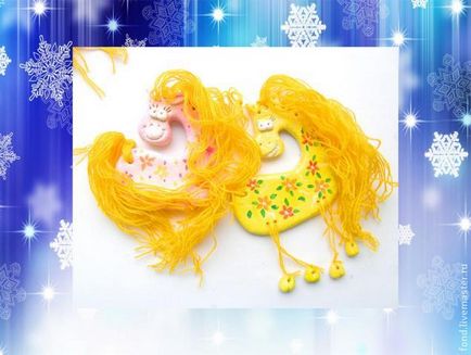 Веселі новорічні конячки - ярмарок майстрів - ручна робота, handmade