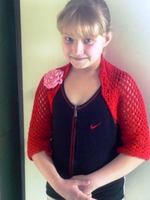 Am croit bolero crochete pentru o zi (prin împachetarea a 2 bucle de aer) Am tricotat bolero într-o singură zi