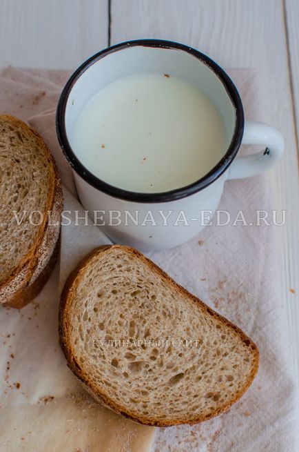 Pâine în lapte acru cu resturi de aluat, magice