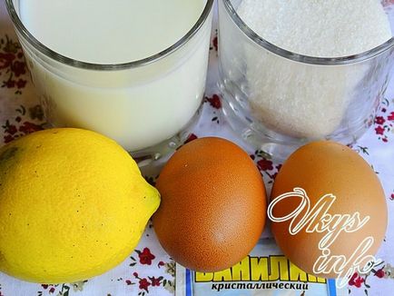 Egg gyümölcstorta karamellel desszert recept fényképpel (tojás) Egg gyümölcstorta karamellel desszert recept egy fotó