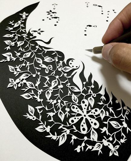 Японський художник вирізає з паперу приголомшливі роботи (25 фото)