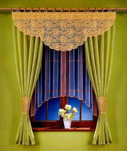 Зелені штори в інтер'єрі - 50 фото-х варіантів дизайну