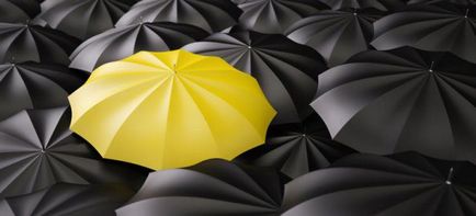 Umbrela galbenă