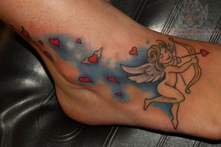 Jelentése, fotó tetoválás Ámor (érték tetoválás Cupid) Jelentése, fotó tetoválás Ámor