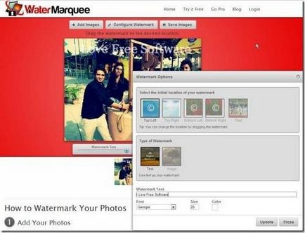 5 Servicii online pentru imagini cu filigran