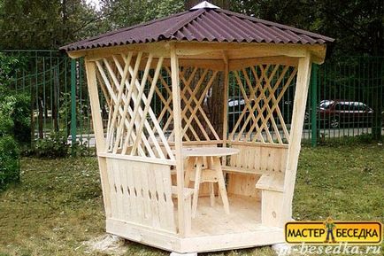 Pavilioane din lemn pentru vile (18 fotografii de idei frumoase de vile de lemn de vara)