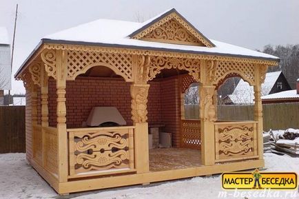 Pavilioane din lemn pentru vile (18 fotografii de idei frumoase de vile de lemn de vara)