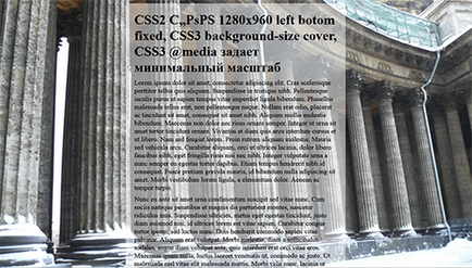 Dimensiunea mare a fundalului, vă rog! Css