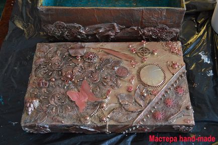 Декор коробки в змішаній техніці - mixed media - майстри hand-made