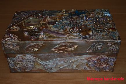 Декор коробки в змішаній техніці - mixed media - майстри hand-made