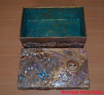 Декор коробки в змішаній техніці - mixed media - майстри hand-made