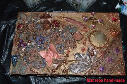 Декор коробки в змішаній техніці - mixed media - майстри hand-made