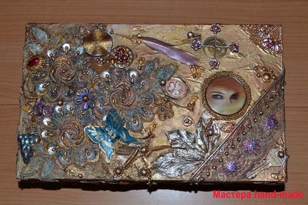 Декор коробки в змішаній техніці - mixed media - майстри hand-made