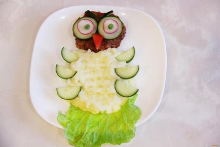 Дитяче блюдо сова рецепт з фото
