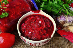 Acasă borsch realimentare pentru iarnă