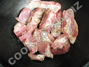 Domlyama üzbég bográcsban - ízletes házi lépés recept fotók (recept) Domlyama üzbég bográcsban - ízletes házi lépésre recept fotók