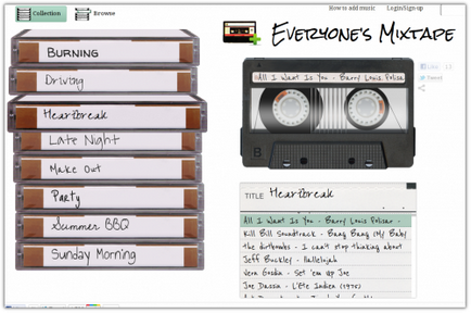 Toată lumea mixtape - creează playlisturi sub formă de casete audio vechi