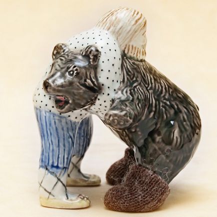 Фарфорова скульптура «дикий очеретяний кіт» ссср ЛФЗ - 1968 рік