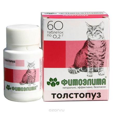Функціональний корм Фітоеліта - Товстопузий, для кішок, 50 таблеток замовити поштою