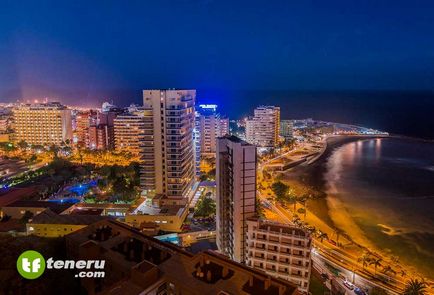 Orașe din Tenerife pe hartă, stațiunile din Tenerife