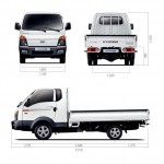 Hyundai porter (hyendai porter) și hyundai porter 2 specificații, încărcare