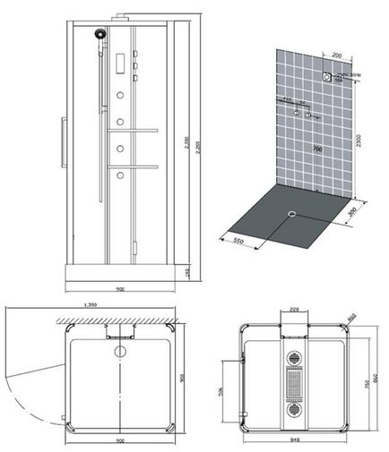 Instrucțiuni pentru instalarea și funcționarea cabinei de hidromasaj pentru dușuri,