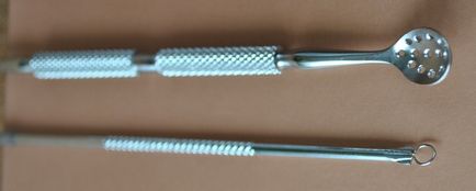 Інструменти для видалення чорних крапок паличка, пінцет, петля і лопатка