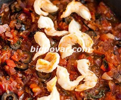 Італійська паста з тигровими креветками рецепт з фото, покрокове приготування