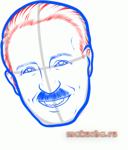 Cum să atragă Alexander Lukașenko în pași, cât de ușor și ușor de a trage cu un creion, stilou sau
