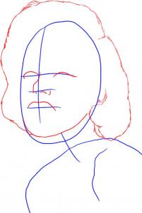 Як намалювати Мерилін Монро - малюємо людини