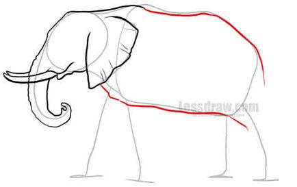 Cum de a desena un elefant în creion în etape, ❤lessdraw❤