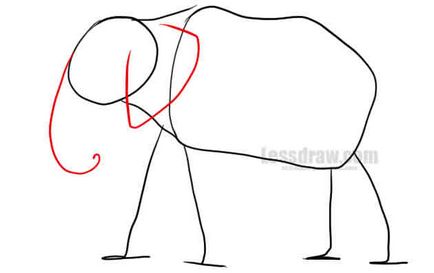 Cum de a desena un elefant în creion în etape, ❤lessdraw❤