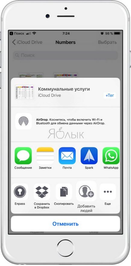 Як поділитися документами в додатку «файли» на ios 11, новини apple