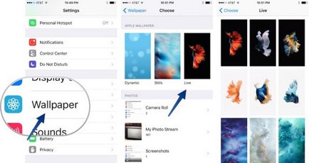 Cum se instalează imagini de fundal live pe iphone 6 și iphone 6 plus