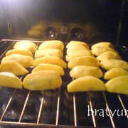 szeletelt burgonyát, sült a grill a sütőben recept fotókkal