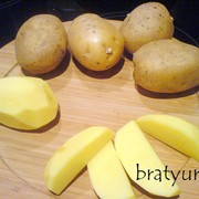Картопля скибочками, печена на решітці в духовці рецепт з фотографіями