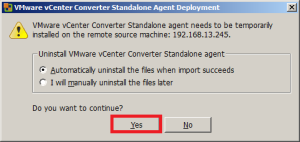 Conversia sau migrarea serverelor fizice în vmware esxi prin intermediul convertorului vmware independent