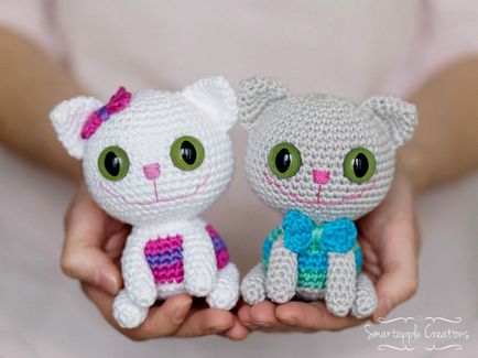 Kittens amigurumi model de tricotat de jucării
