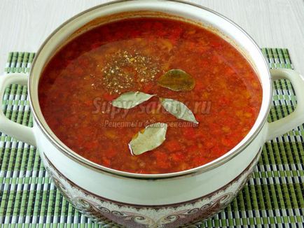 Borscht roșu în Kuban (în Kuban) Borscht roșu în stilul Kuban
