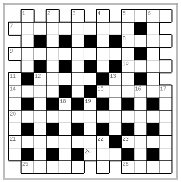 Crossword barieră pe calea cariilor, cuvinte încrucișate clasice, rezolvând cuvinte încrucișate online, cuvinte încrucișate