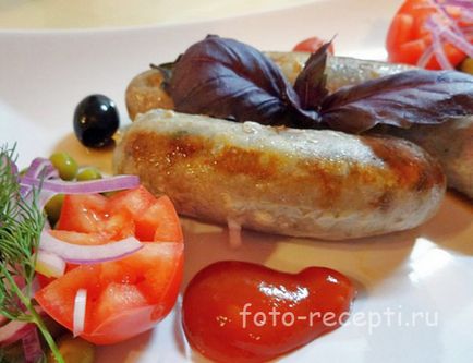 Kupaty (cârnați din carne la domiciliu) - foto-rețete pentru gătit pas cu pas