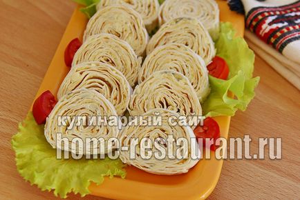 Lavash cu amestec de brânză de umplutură - restaurant acasă