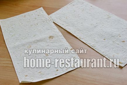 Lavash cu amestec de brânză de umplutură - restaurant acasă