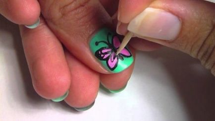 Manikűr pillangók - 105 csodálatos képek és szép design