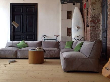 Moduláris kanapék a nappali kiválasztási árnyalatok
