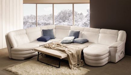 Canapele modulare pentru un living cu pat, tipuri, caracteristici, criterii de selecție